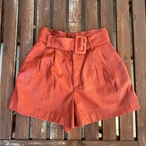 Zara trf faux leather shorts size XS